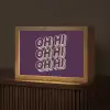 Oh hi - Paars - 3D Light Box met kabel (Tafellamp) klein -z3d_website