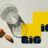 Geel - Think big - Grafisch onderzetter kurk middel -sfeer4