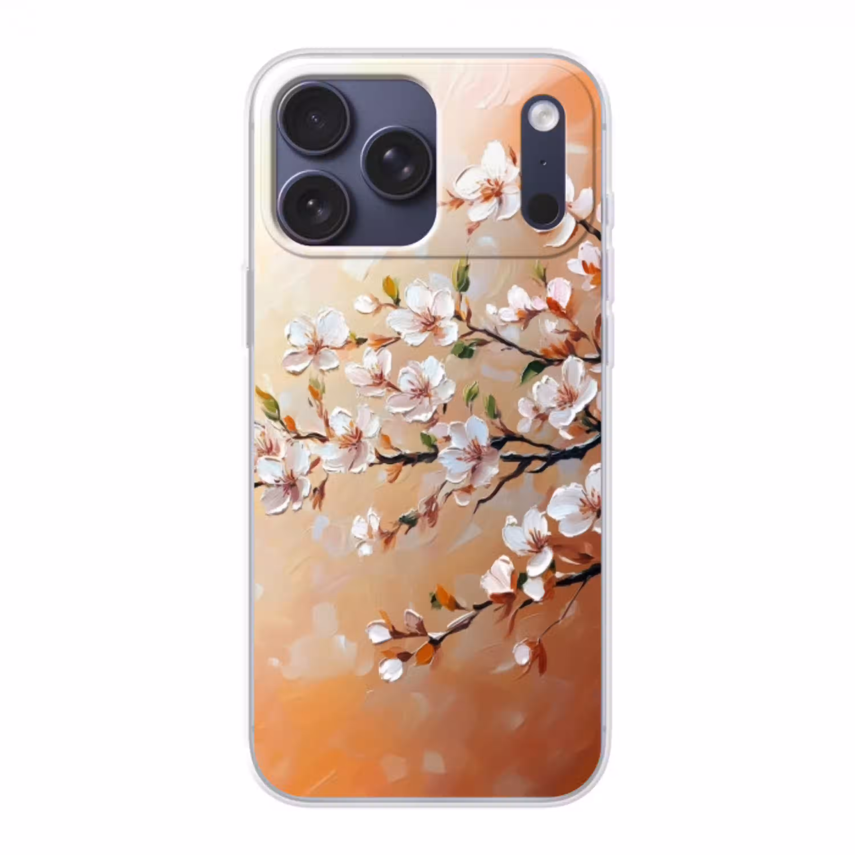 Bloesemtakken - Schilderachtig - Roze Telefoonhoesje iPhone 17 Pro Max klein -3d