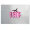 Catch flights not feelings - Vliegtuig - Roze Deurmat klein -zkaufland3d