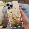 Wilde bloemen - Penseelstreken - Rustgevend Hoesje iPhone 16 Pro Max met koord klein -sfeer3