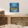 Skyline Toronto - Water - Stadslichten - Toren aluminium wit klein -sfeer3