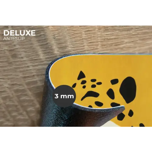 Cheetah - Illustratie - Geel Placemat vinyl groot -closeup
