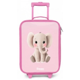 Olifant - Baby - Blosjes - Illustratie Kinderkoffer - Roze klein -zz3dotto