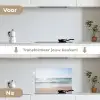 Strand - Water - Turquoise keuken achterwand spatscherm klein -voor_na_NL