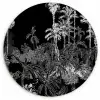 Palm - Jungle - Tropical Wandcirkel plexiglas klein -3d