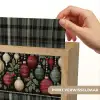 Kerstballen - Rood - Hulsttakken - Patroon Light Box met kabel (Wandlamp) klein -USP_websiteprintNL