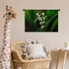 Bloemen - Wit - Bladeren - Lelietjes Wandkleed katoen klein -wsfeer5_kind