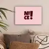 Nice - Uitroepteken - Roze canvas 2cm klein -sfeer1
