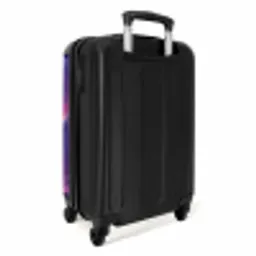Paarse Eenhoorn in Magische Omgeving NBS - Handbagage koffer - Unisex middel -achterkant