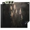 Siergras - Pluimen - Verlichting - Zwart Inductie beschemer met haakjes middel -3d