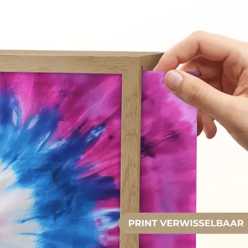 Hartvormig - Tie dye - Paars Light Box met batterij (Wandlamp kind) middel -USP_websiteprintNL