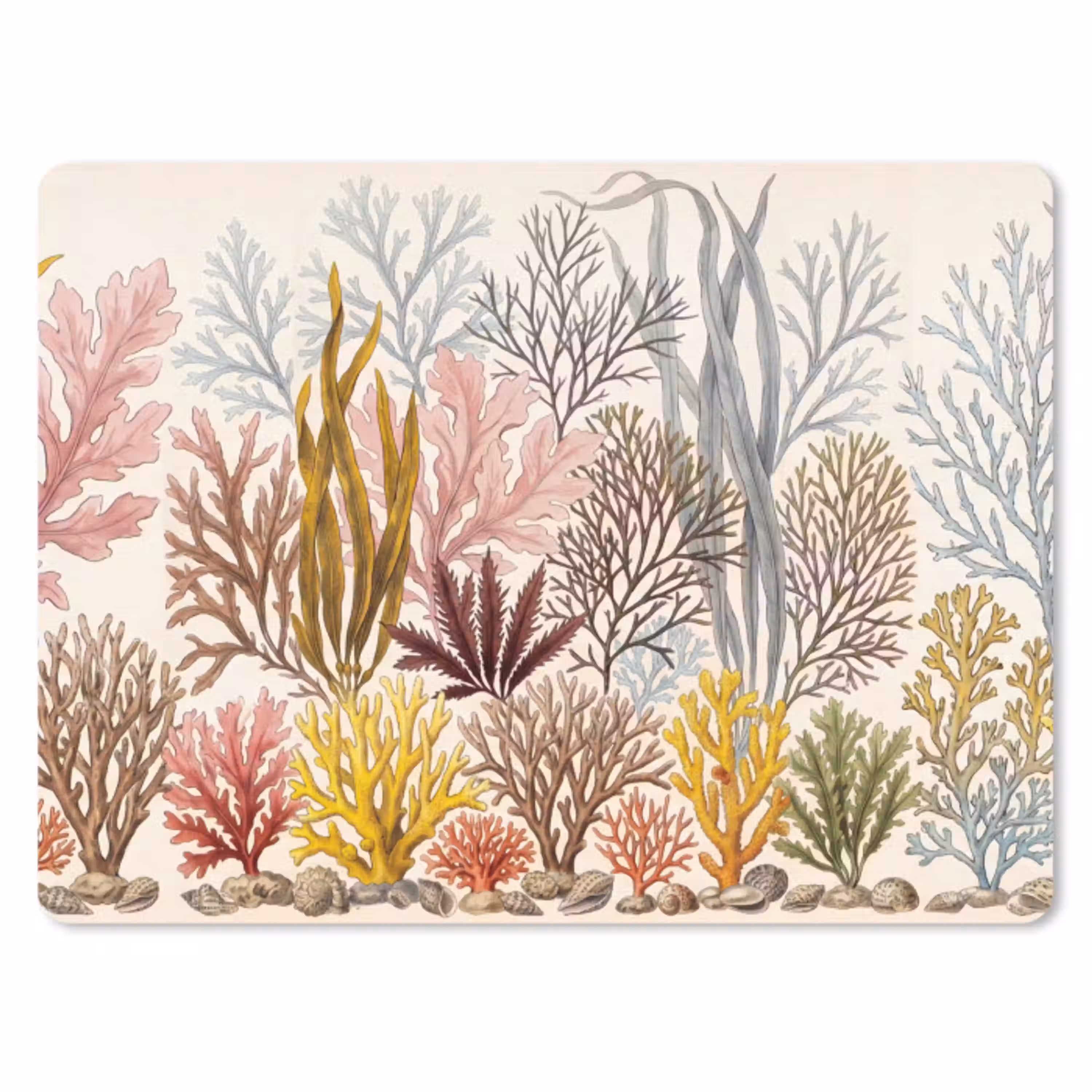 Natuur - Onderwater - Botanisch - Vintage - Kleurrijk muismat rubber klein -3d