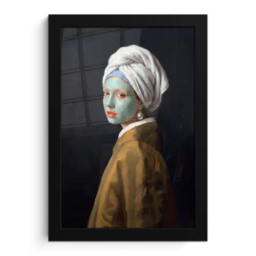 Iconisch - Modern - Kleurrijk fotolijst zwart zonder passe partout klein -3d