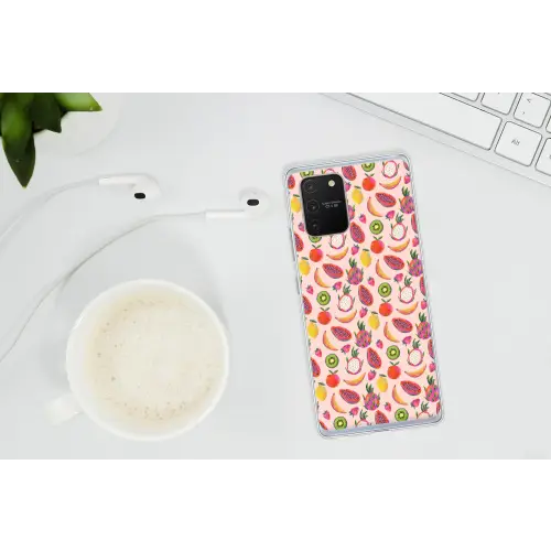 Roze - Kleuren - Fruit - Patroon Telefoonhoesje Samsung Galaxy S10 Lite klein 364 -oordopS10Lite