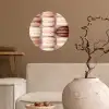 Macarons - Beige - Bruin Wandcirkel behangsticker klein -sfeer1
