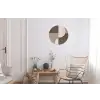 Raster - Halve cirkels - Contrast Wandcirkel aluminium klein -woonkamer