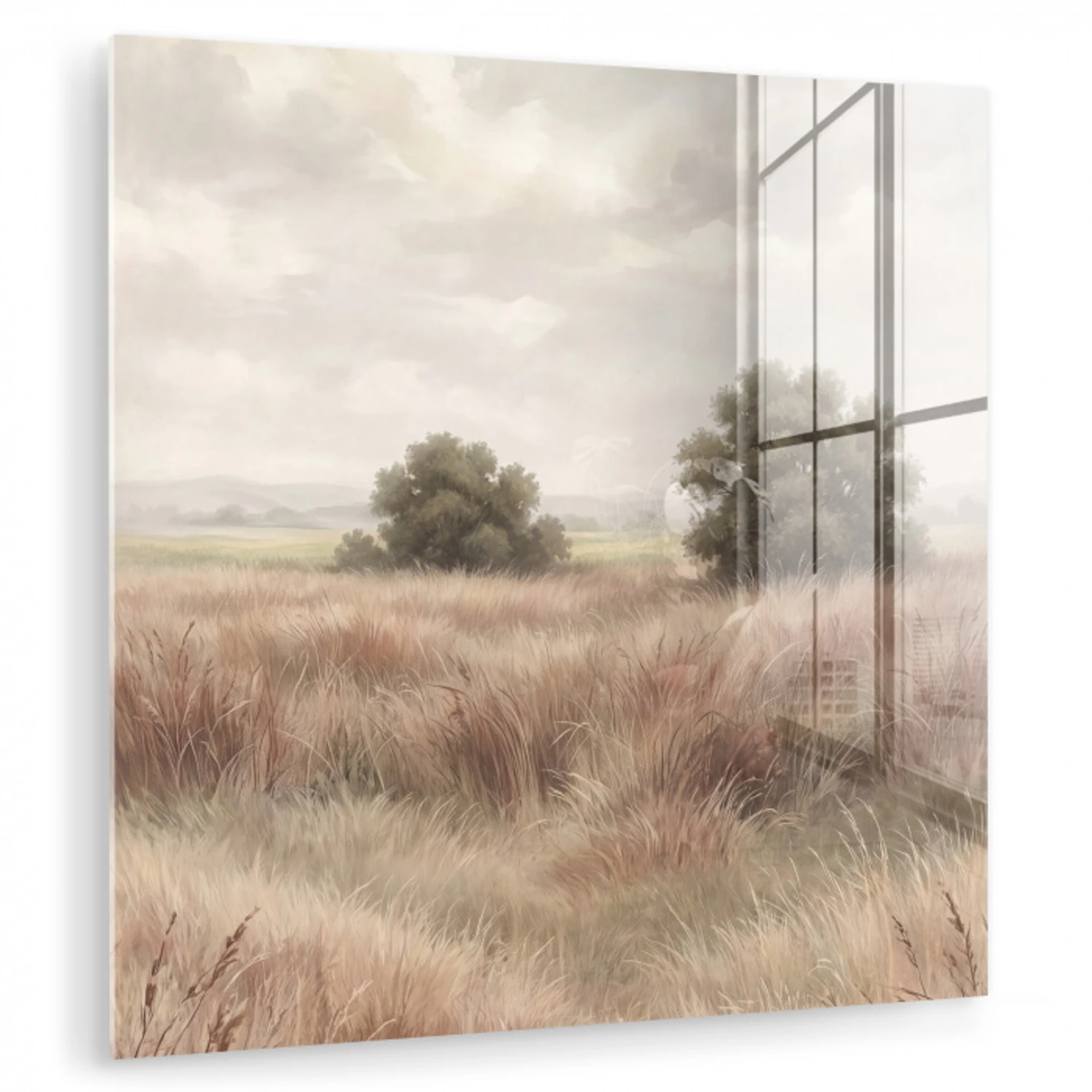 Landschap - Minimalistisch - Beige plexiglas 5mm klein -zzzproduct_nieuw