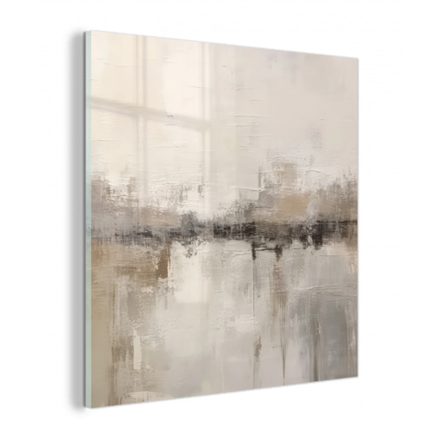 Moderne kunst - Abstract - Beige plexiglas 5mm klein -z3d