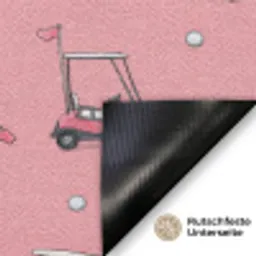 Golfkar - Retro - Roze Deurmat klein 898 -antislip_DE