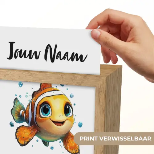 Clownvis - Oranje - Vis - Water Light Box met kabel (Kinderlampje) klein -USP_websiteprintNL