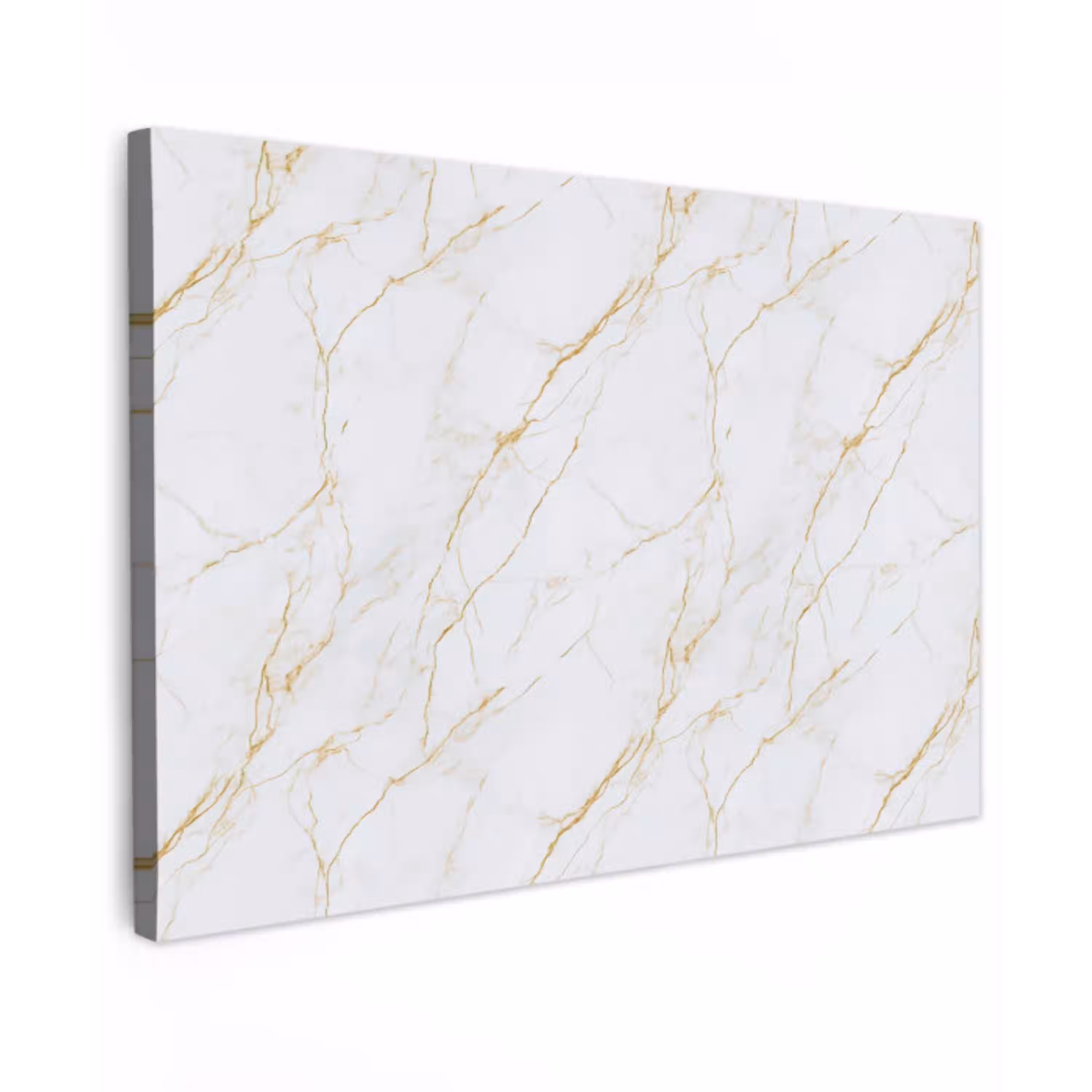 Wit - Marmer - Goud - Luxueus canvas 2cm klein 34 -z3d