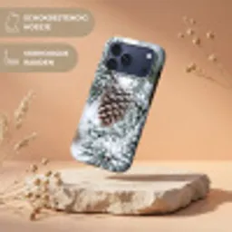 Dennenappel - Tak - Sneeuw - Winter - Sfeervol Toughcase MagSafe Apple iPhone 17 Pro Max klein -USP_RandenV_NL