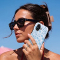 Schuim - Bubbels - Blauw Toughcase MagSafe Apple iPhone 17 klein -Sfeer2V