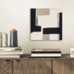 Zwart - Abstract - Japandi aluminium wit klein -sfeer1