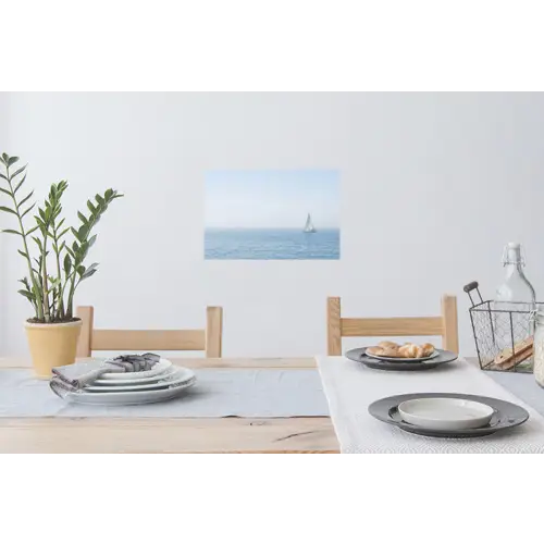 Horizon - Zeilboot - Zee Muursticker klein -eettafel