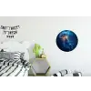 Kwal - Lichtgevend - Tentakels - Blauw Wandcirkel aluminium klein -kinderkamer