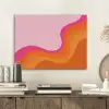 Retro - Waves - Kleurrijk PET vilt klein -sfeer1