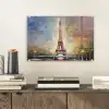 Eiffeltoren - Schilderij - Olieverf - Parijs plexiglas 5mm klein -sfeer1