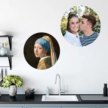 muurcirkels aan de muur voorbeeld