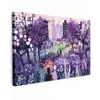 Park - Bomen - Bloemen - Gebouwen canvas 2cm klein -z3d