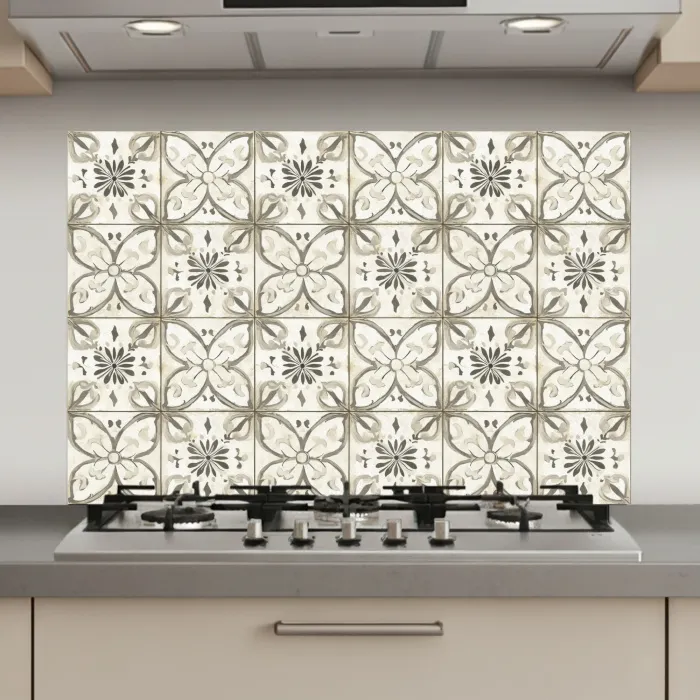 Antiek - Tegel - Beige keuken achterwand spatscherm klein 900 -3d_website
