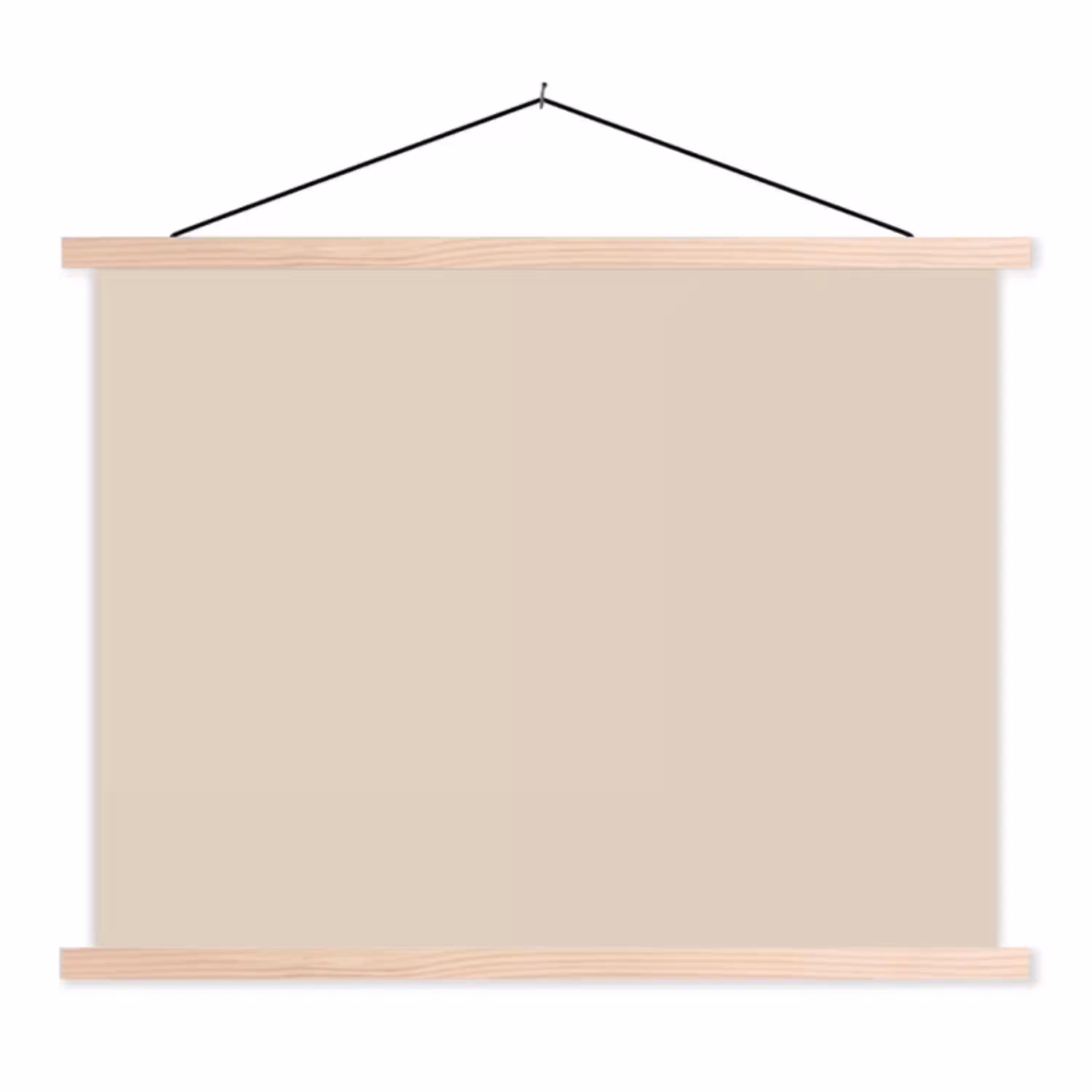 Raw - Linen - Nude textielposter latten blank klein 122 -3d
