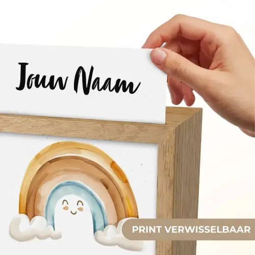 Regenboog - Pastel kleuren Light Box met kabel (Kinderlampje) klein -USP_websiteprintNL