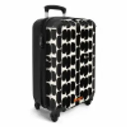 Modern - Patroon - Zwart NBS - Handbagage koffer - Volwassenen Unisex middel -productfoto_3d