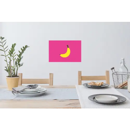Banaan - Geel - Fruit Muursticker klein -eettafel