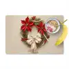 Deurkrans - Strik - Kerst - Rood - Groen Placemat vinyl groot -zzzproduct_Kitchenyeah-website