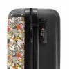 Tropisch vlinder patroon oranje geel NBS - Handbagage koffer - Kinderen Unisex middel -slot