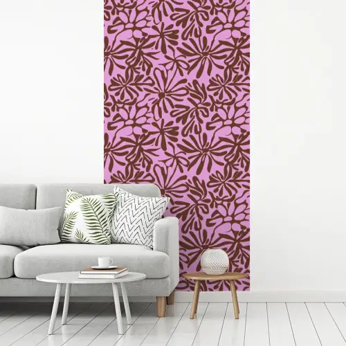 Organisch - Patroon - Roze fotobehang vinyl groot 64 -woonkamer