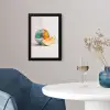 Disco - Discobal - Meloen - Pastel fotolijst zwart zonder passe partout klein -sfeer4