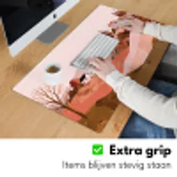 Heuvellandschap - Grafisch - Terracotta Muismat XXL klein -sfeer3