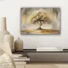 Schilderij - Boom - Abstract - Bladeren canvas 2cm klein -sfeer6