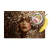 Gezicht - Vrouwe - Bladeren - Penseelstreken Placemat vinyl groot -zzzproduct_Kitchenyeah-website