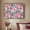 Tropisch - Zomer - Vlinder - Perzik Textielframe zwart klein 947 -sfeer1