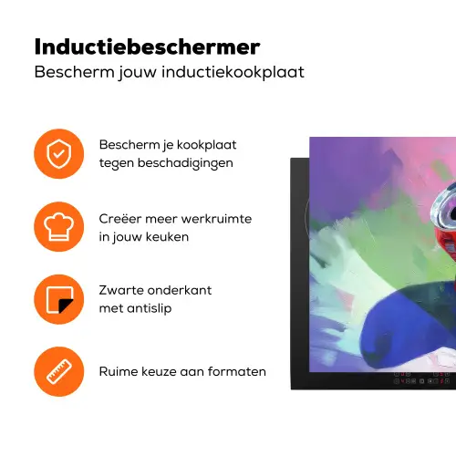 Frisdrank - Blik - Paars Inductie beschermer vinyl 3mm klein -zzzzzzz-td-ups