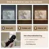 Boeddha - Bloemen - Boom - Goud - Modern Light Box met batterij (Wandlamp) middel -USP_lichtkleurNL